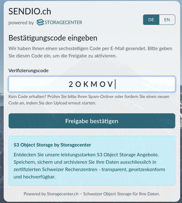 Code eingeben