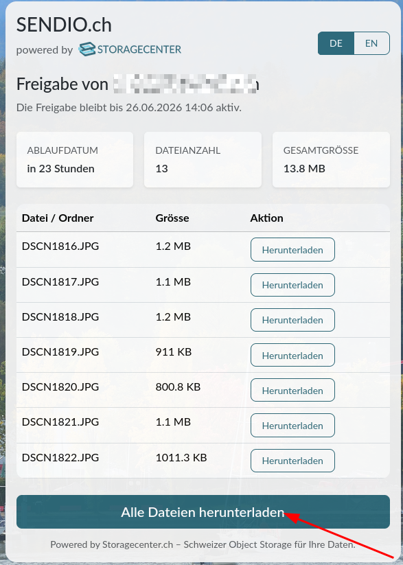 Alle Dateien herunterladen