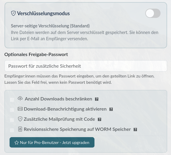 Erweiterte Optionen