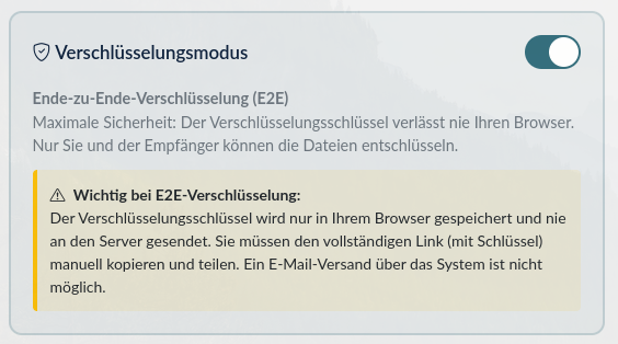 E2E-Verschlüsselung